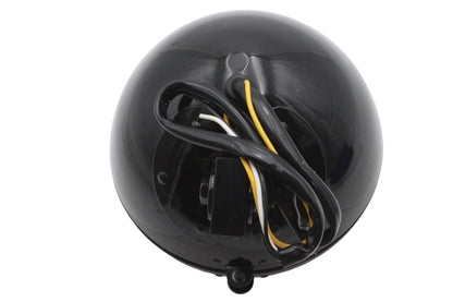 7 Headlamp Assembly H-4 Type Black