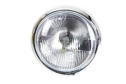 7 6 Volt LED Glide Headlamp Chrome