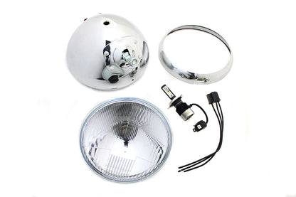 7 12 Volt LED Glide Headlamp Chrome
