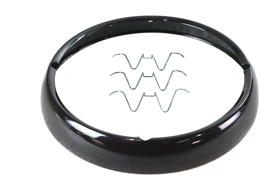 Outer Headlamp Trim Rim Black