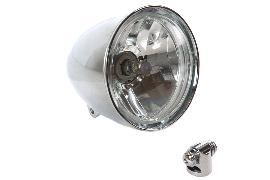 Factory Sample 5-3/4 Chrome Rocket Style Headlamp