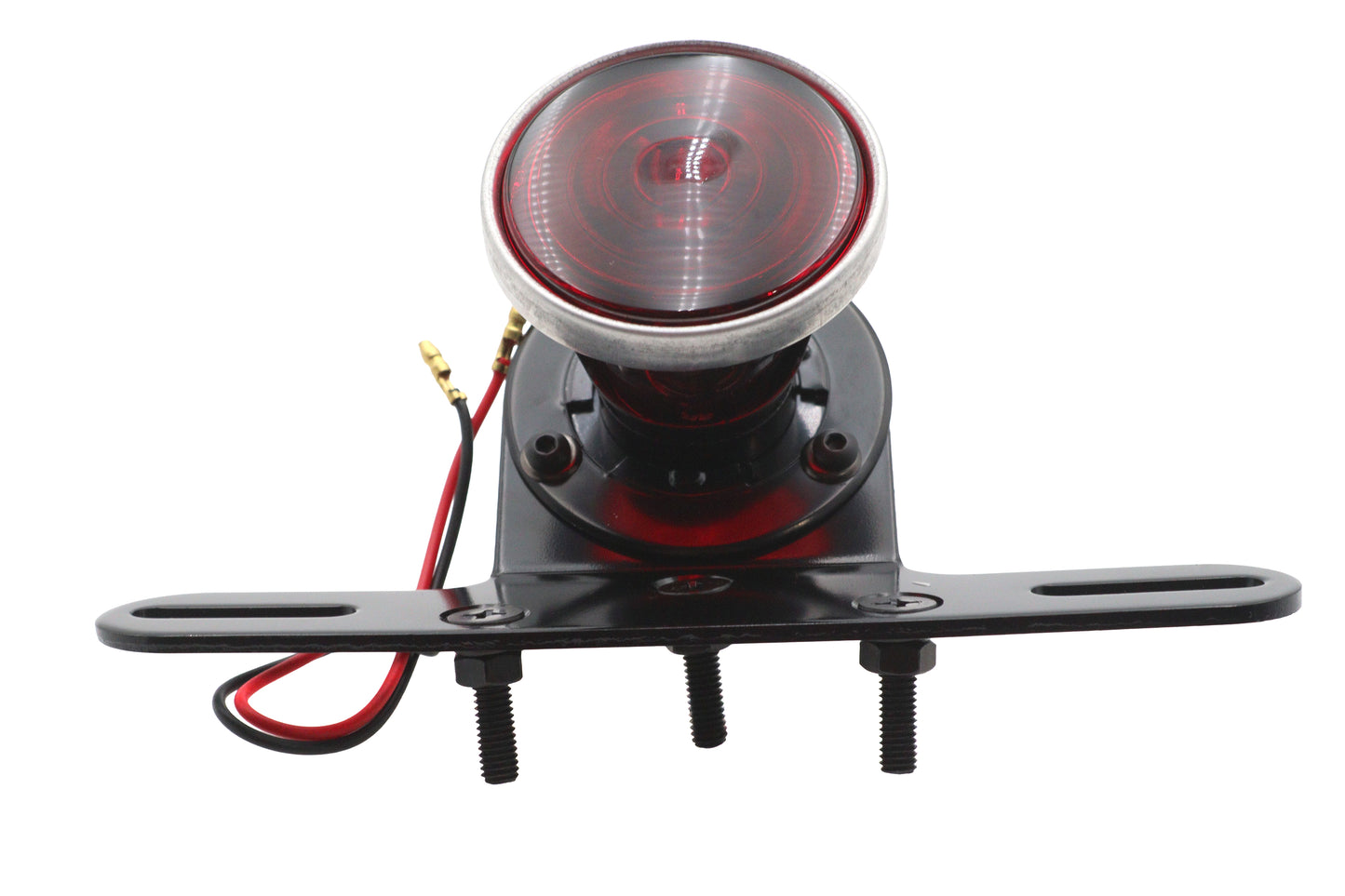 2 Round Vintage Tail Lamp Black