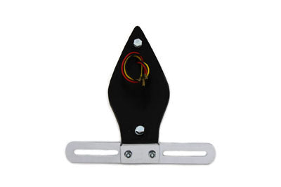 Chrome Teardrop LED Tail Lamp Assembly with Red Lens