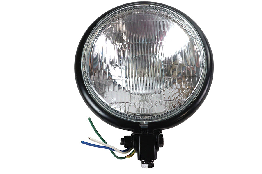 5-3/4 Black Round Headlamp