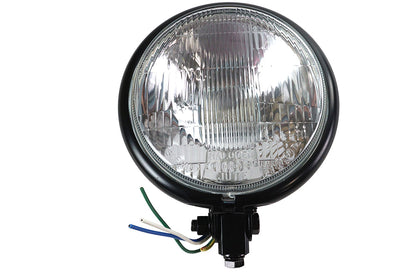 5-3/4 Black Round Headlamp