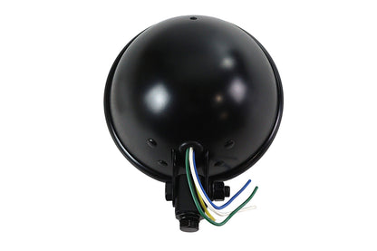 5-3/4 Black Round Headlamp