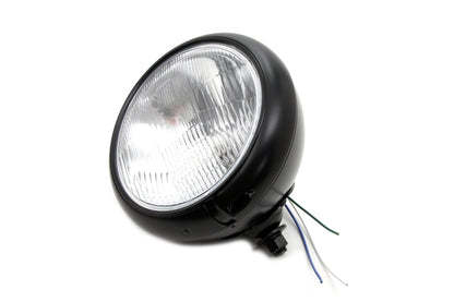 7 Headlamp Assembly H-4 Type Black