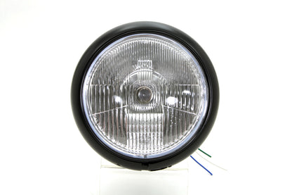 7 Headlamp Assembly H-4 Type Black