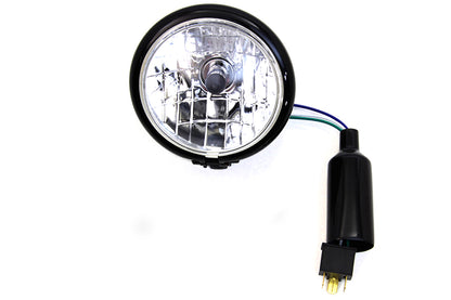 4-1/2 Round Headlamp Black