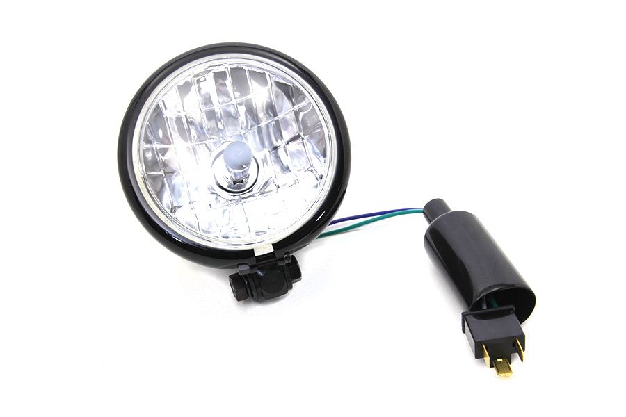 4-1/2 Round Headlamp Black
