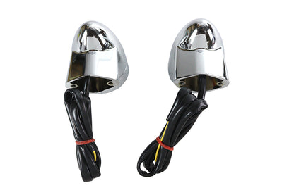 Chrome Revox Bullet LED Front Turn Signal Set