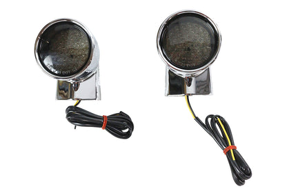 Chrome Revox Bullet LED Rear Turn Signal Set