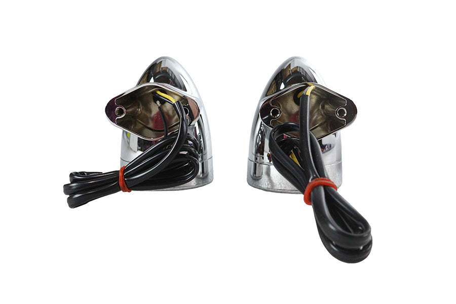 Chrome Revox Bullet LED Rear Turn Signal Set