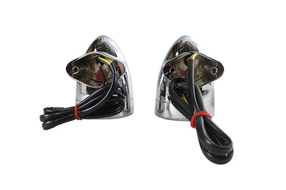 Chrome Revox Bullet LED Rear Turn Signal Set