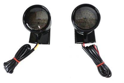 Black Revox Bullet LED Front Turn Signal Set