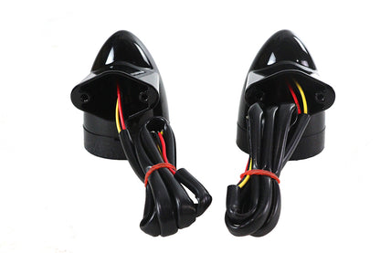 Black Revox Bullet LED Front Turn Signal Set