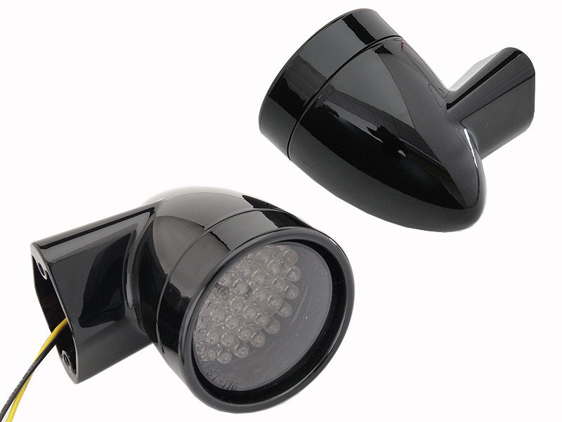 Black Revox Bullet LED Rear Turn Signal Set
