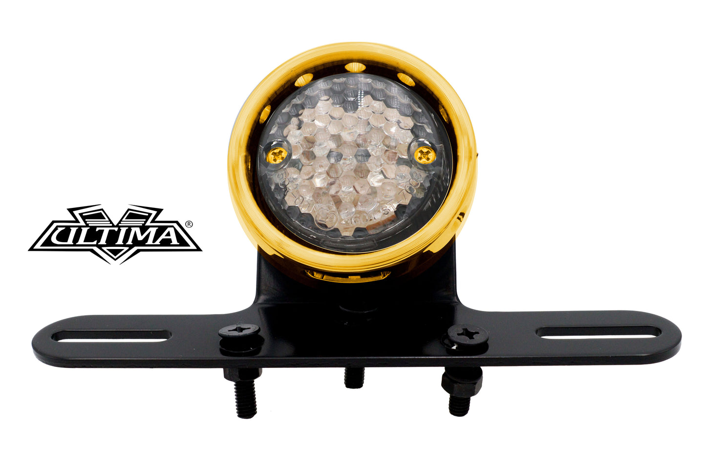 Drilled Gold Bezel Tail Lamp