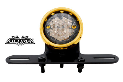 Drilled Gold Bezel Tail Lamp