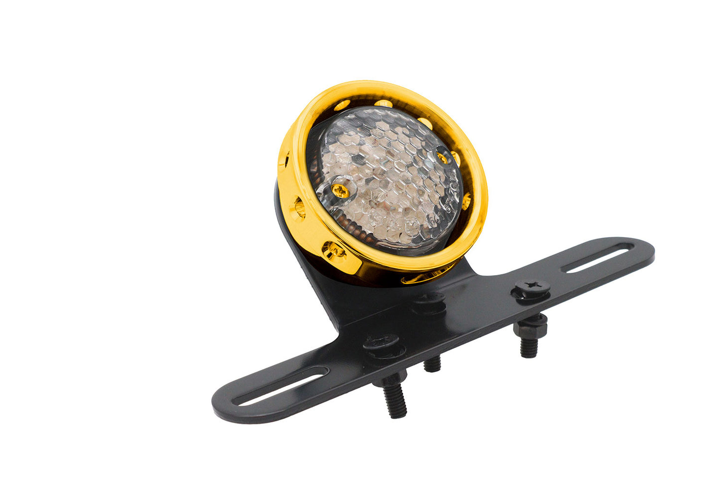 Drilled Gold Bezel Tail Lamp