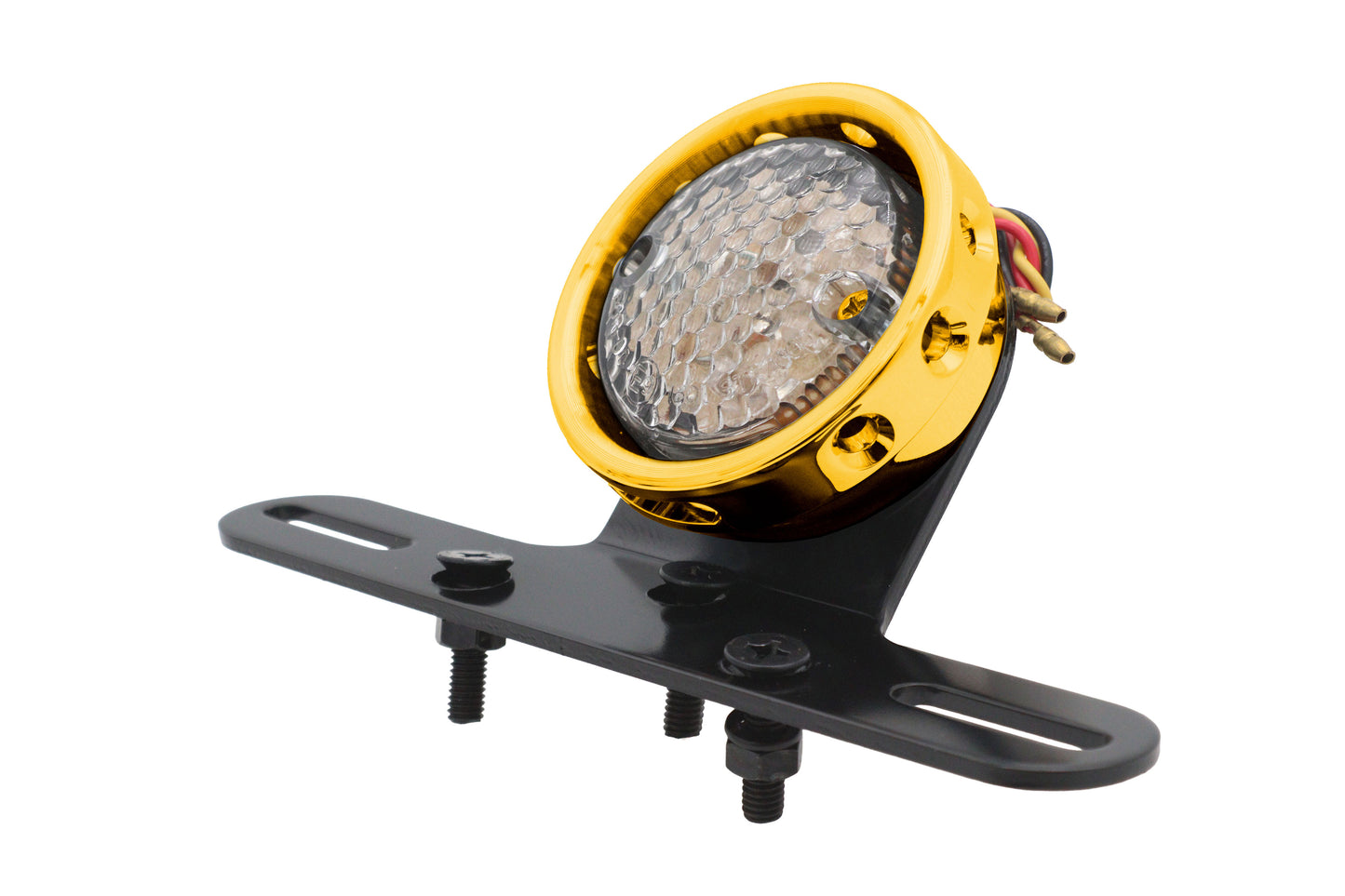 Drilled Gold Bezel Tail Lamp