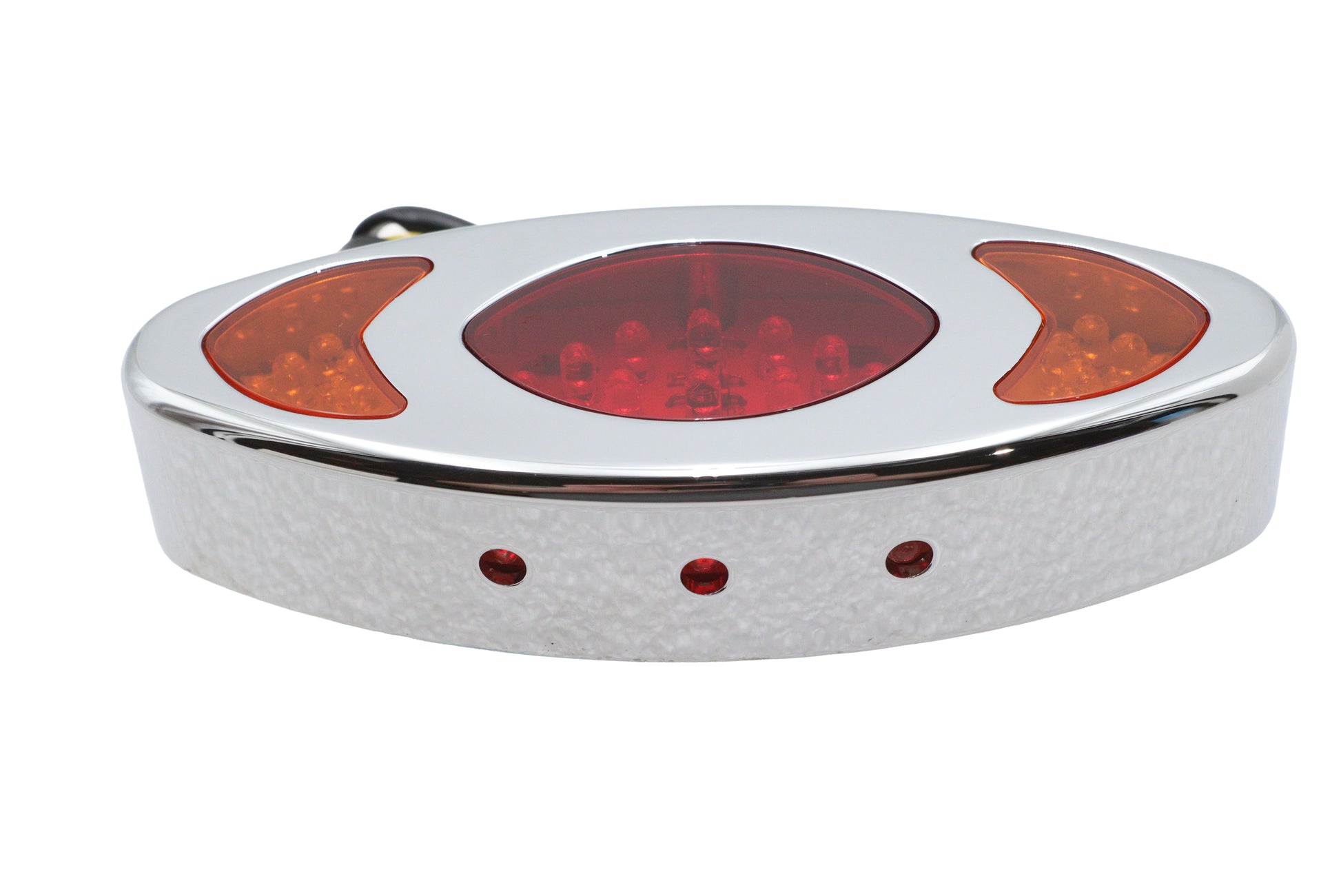 Chrome Cateye LED Tail Lamp Assembly