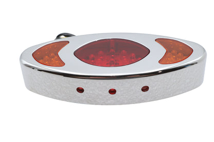Chrome Cateye LED Tail Lamp Assembly