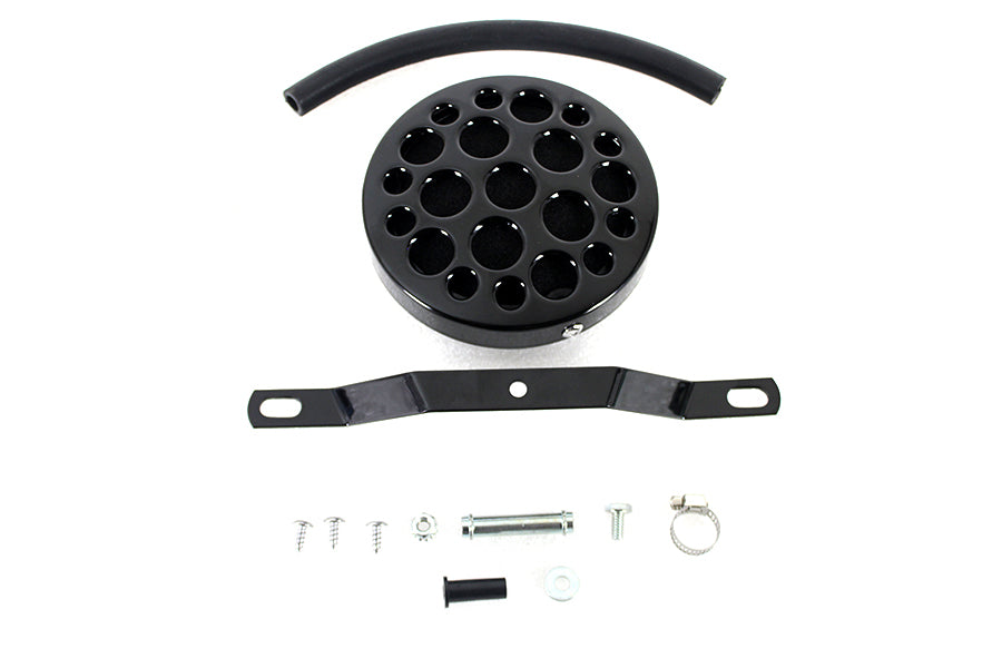 Wyatt Gatling Black Drilled Air Cleaner