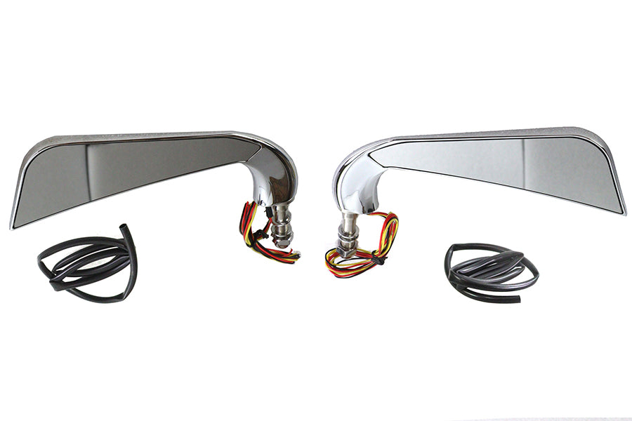 Evil Eye Mirror Set with Billet Stems