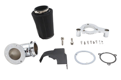 M8 Heavy Breather Air Cleaner Kit Chrome
