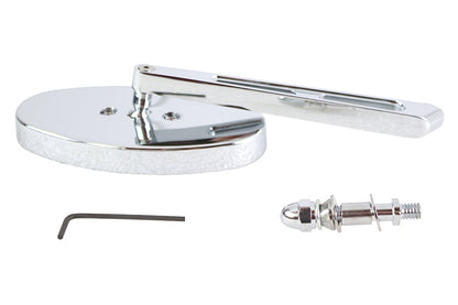 Cateye Mirror with Billet Girder Stem Chrome