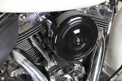 8 Round Air Cleaner Kit Black