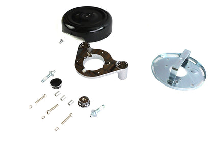 8 Round Air Cleaner Kit Black
