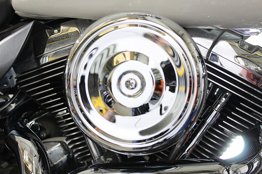 8 Round Air Cleaner Kit Chrome
