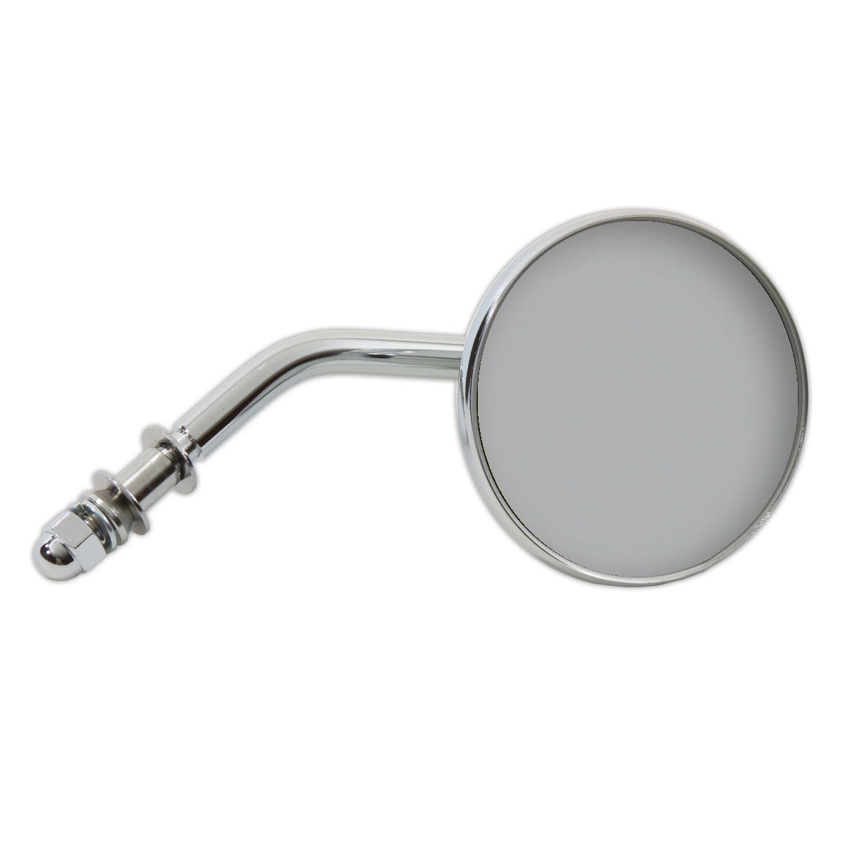 Chrome 3 Round Mini Mirror with Stock Stem