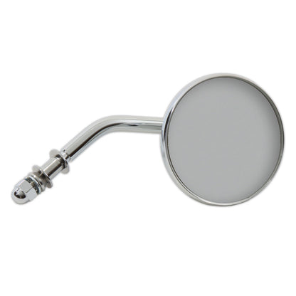 Chrome 3 Round Mini Mirror with Stock Stem