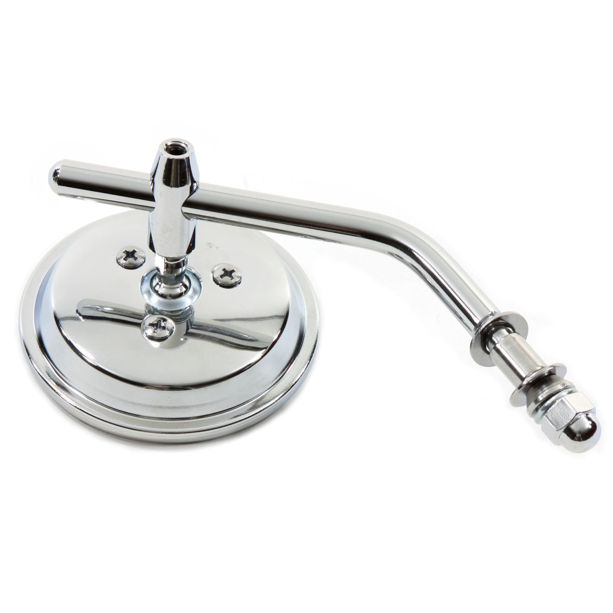 Chrome 3 Round Mini Mirror with Stock Stem