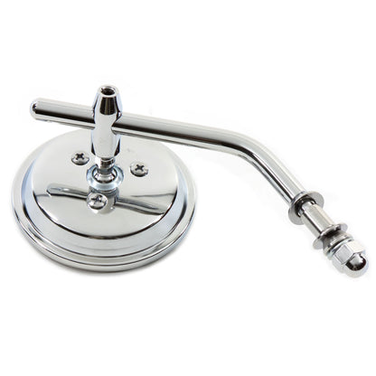 Chrome 3 Round Mini Mirror with Stock Stem