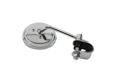 Chrome 3 Round Mini Mirror with Clamp On Stem