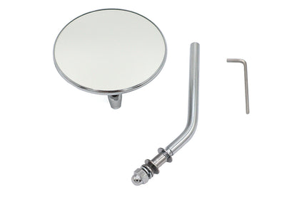 Chrome 4 Round Mirror with Stud Stems