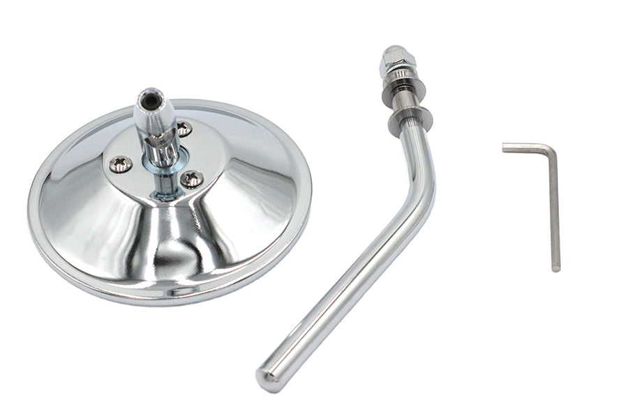 Chrome 4 Round Mirror with Stud Stems
