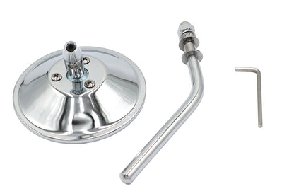 Chrome 4 Round Mirror with Stud Stems