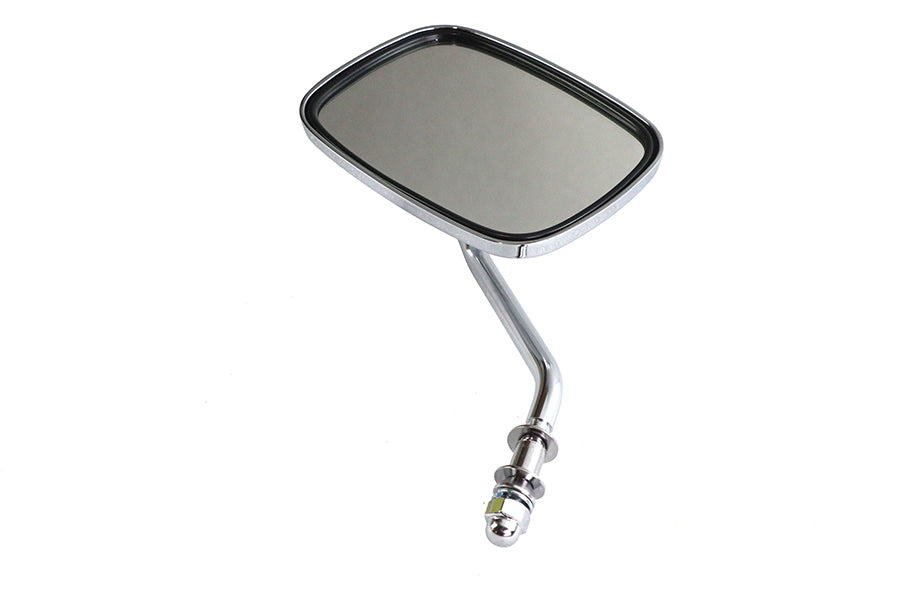 Chrome Replica Swivel Mirror with Short Billet Stem