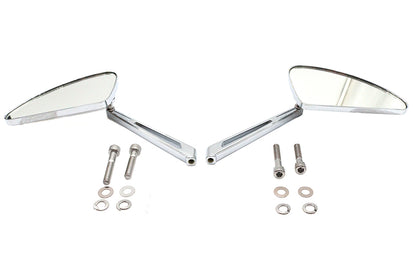 Teardrop Mirror Set with Slotted Stems