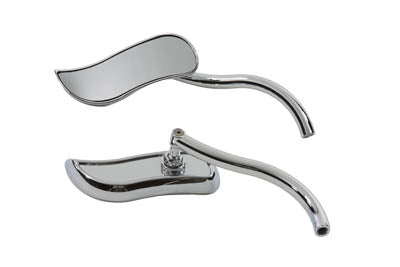 S-Curve Mirror Set with Round Stems