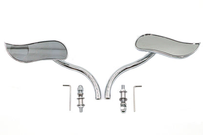 S-Curve Mirror Set with Round Stems