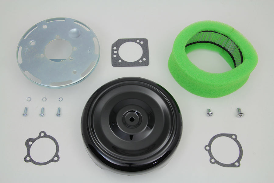 Wyatt Gatling 8 Round Air Cleaner Kit with Black Cover
