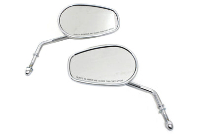 Chrome Taper Convex Mirror Set