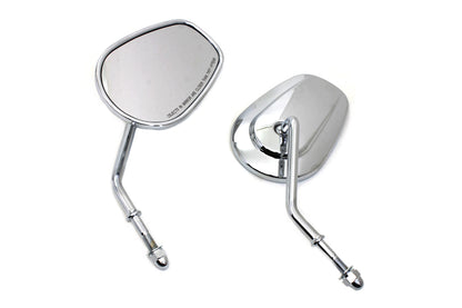 Chrome Taper Convex Mirror Set