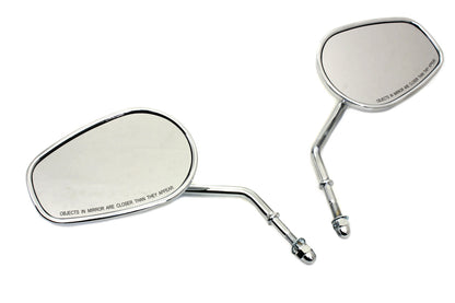 Chrome Taper Convex Mirror Set